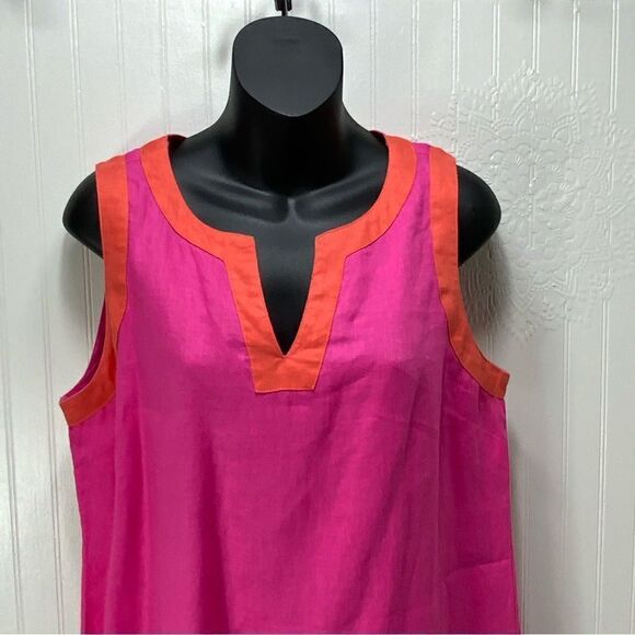 SIGRID OLSEN 100% linen sleeveless dress - Picture 2 of 4